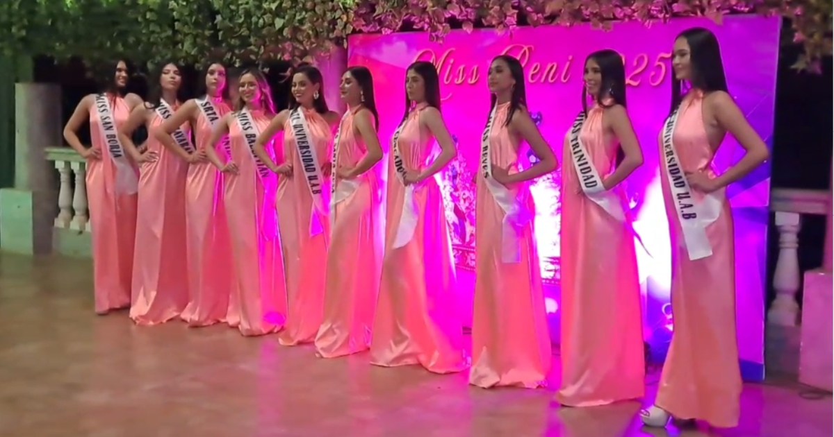 Candidatas Miss Beni 2025 (Foto: Captura)