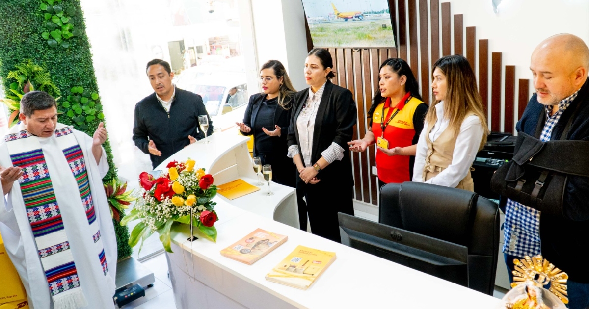 Apertura de DHL Express en Quillacollo (Foto: Gentileza) 