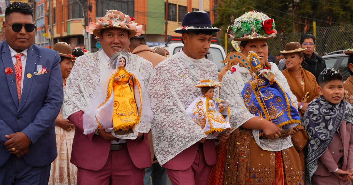 Preste de la festividad de San Agustín, La Paz (Foto: Mediabol) 