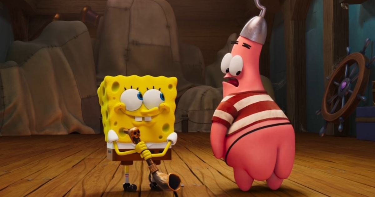 Escena del filme de Bob Esponja (Foto: Cortesía)
