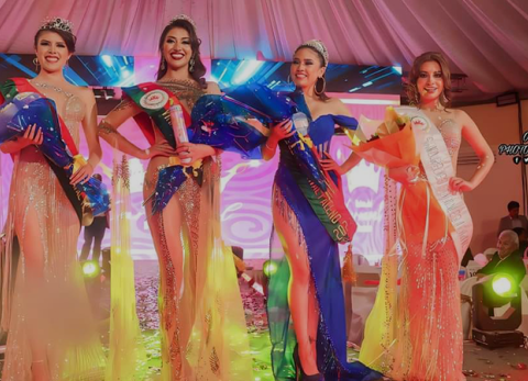 Reina, virreina y señorita del Carnaval Paceño 2023 (Omy Quispe)