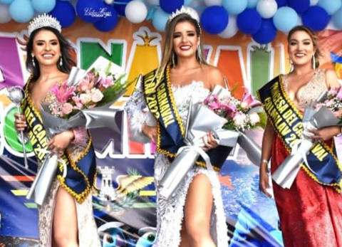 Romina Baldivieso Virreina del Carnaval Colmilav 2023 (Foto: GAMM)