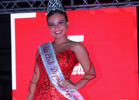 Nathalia Do Santos, Reina del Club Guabirá (Foto: C.G.)