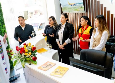 Apertura de DHL Express en Quillacollo (Foto: Gentileza) 