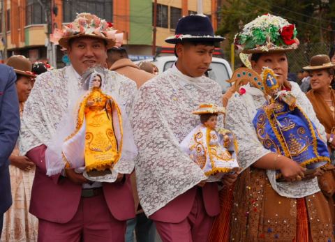 Preste de la festividad de San Agustín, La Paz (Foto: Mediabol) 