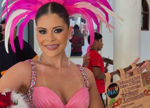 Vianka Riebera, Reina del Carnaval Trinitario 2026 (Foto: Cortesía) 