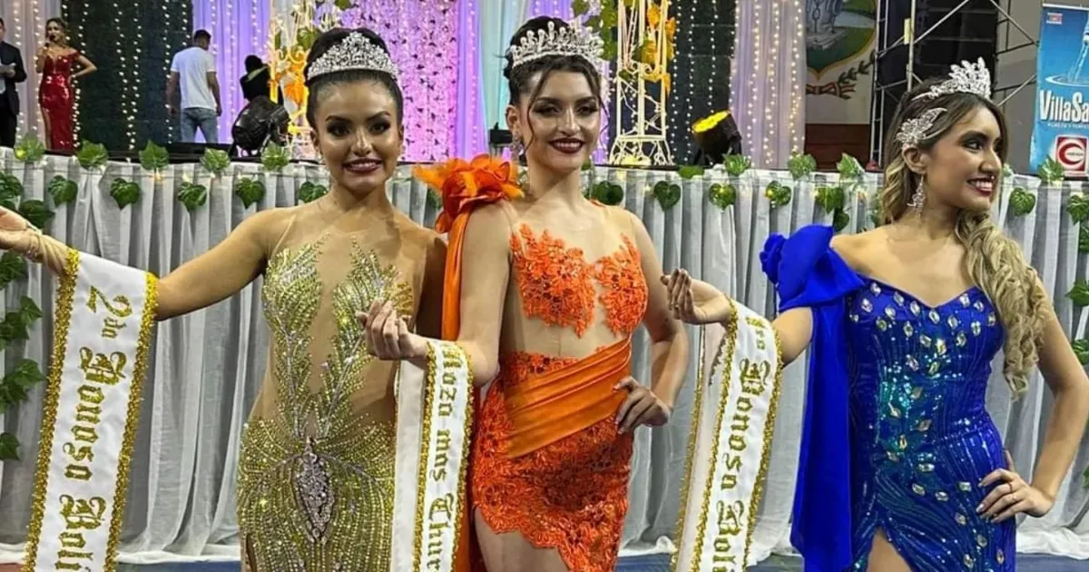 Claudia Farfán, Yhuliana Trelles y Mayté Hurtado (Foto: Missosology Tarija)