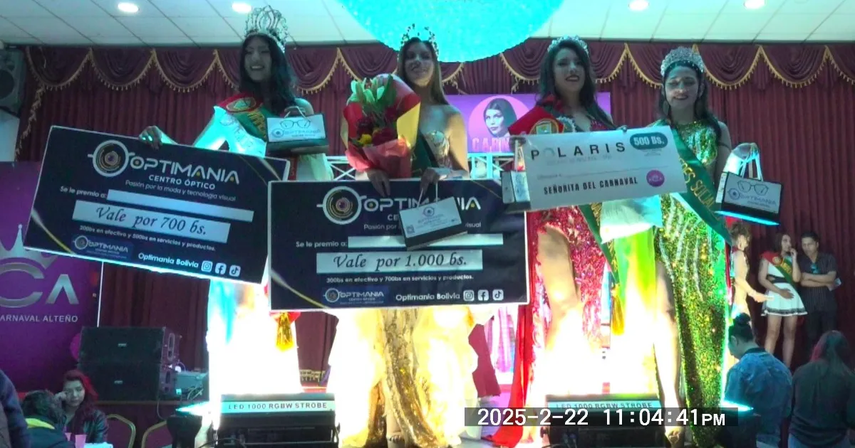 Elección de las soberanas del Carnaval Alteño 2025 