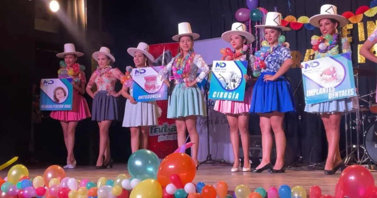Candidatas a Reina de la Tradición Cochabambina (Foto: Captura) 