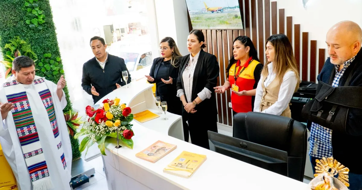 Apertura de DHL Express en Quillacollo (Foto: Gentileza) 