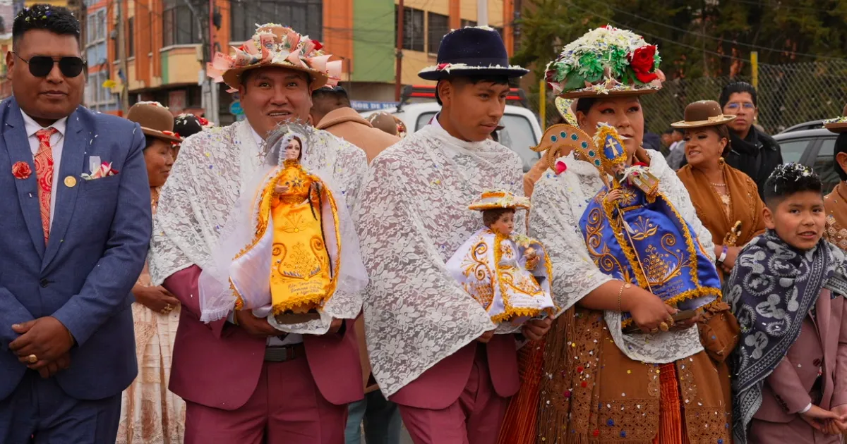 Preste de la festividad de San Agustín, La Paz (Foto: Mediabol) 