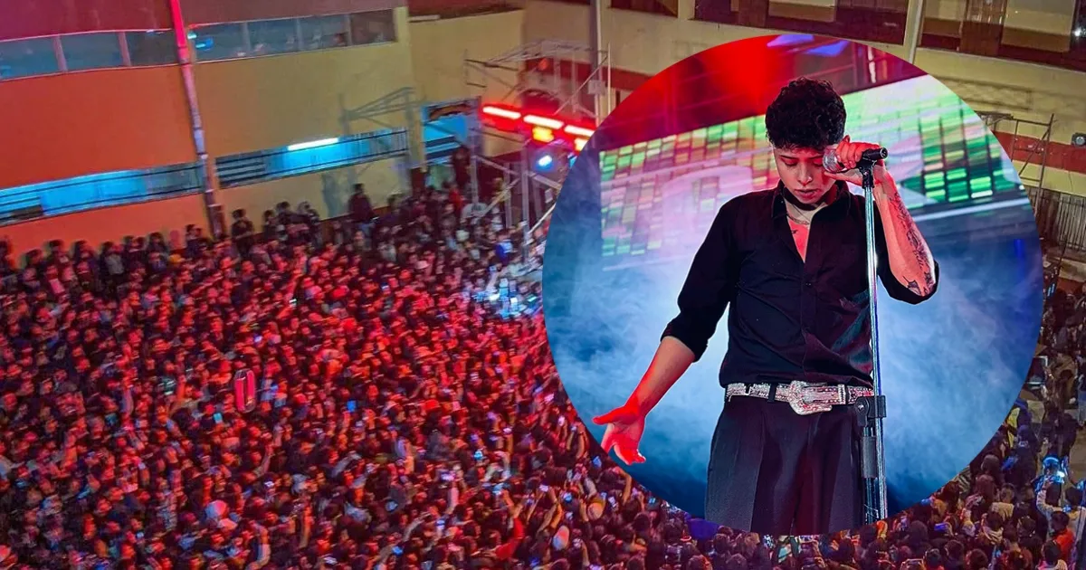 Vocalista de la banda Sangre Cumbiera (Foto: Composición) 