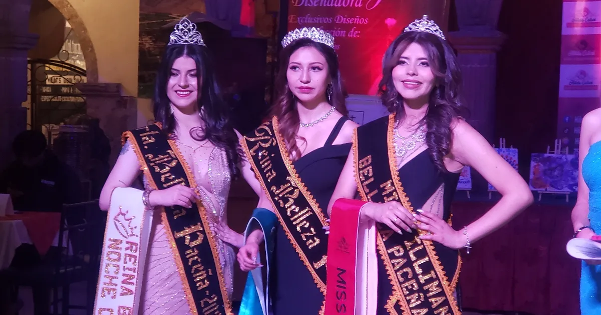 Ganadoras del Reina Belleza Paceña 2025 (Foto: Mediabol) 