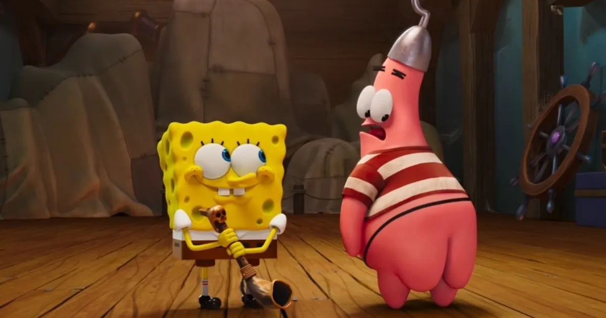 Escena del filme de Bob Esponja (Foto: Cortesía)