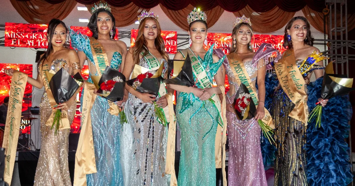 Ganadoras del Miss Grand El Alto (Foto: Ramiro Escobar) 